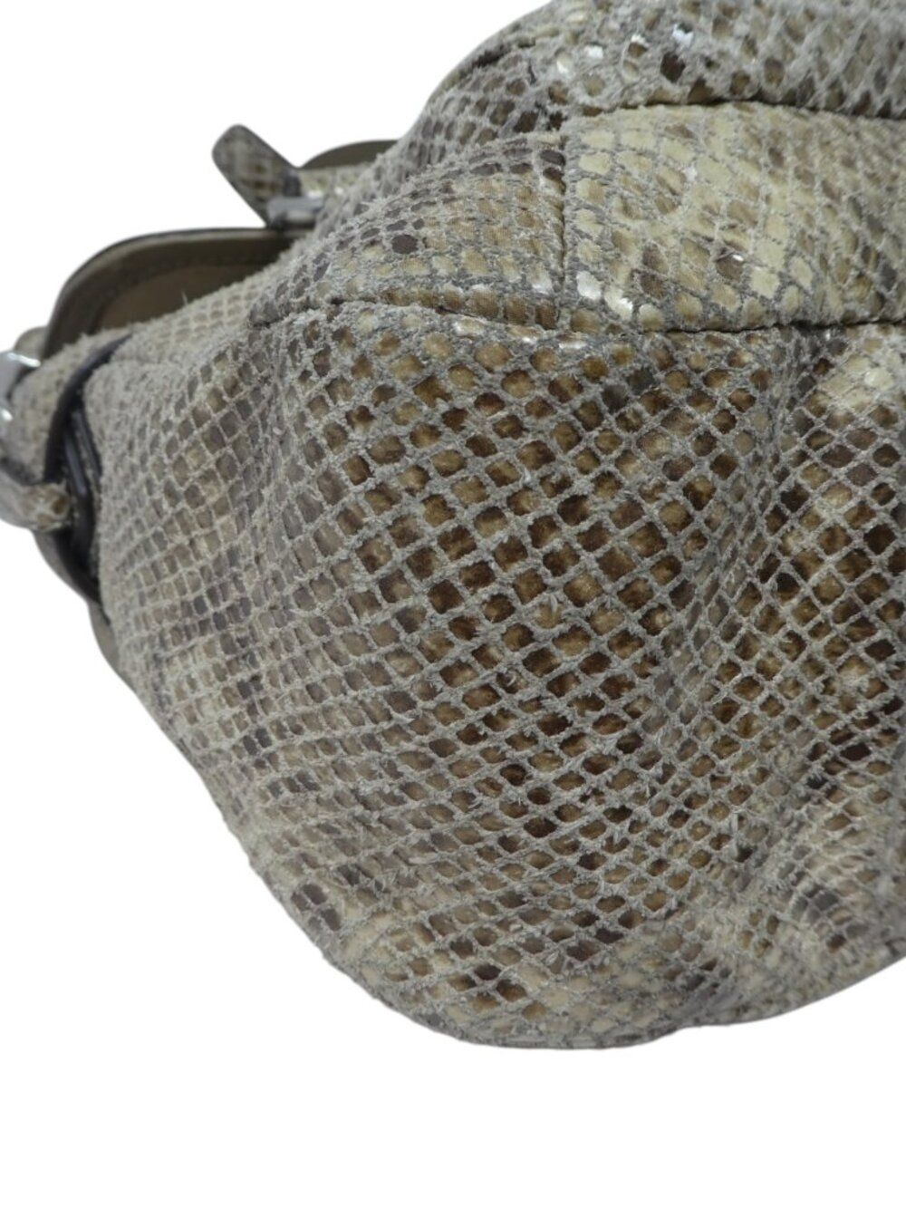 Coach Campbell F27895 Snakeskin Print Leather Satchel Shoulder Bag Purse - Picture 9 of 13